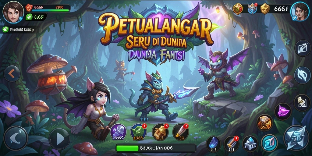 Tampilan gameplay RPG di 666F yang mendebarkan dan penuh aksi.
