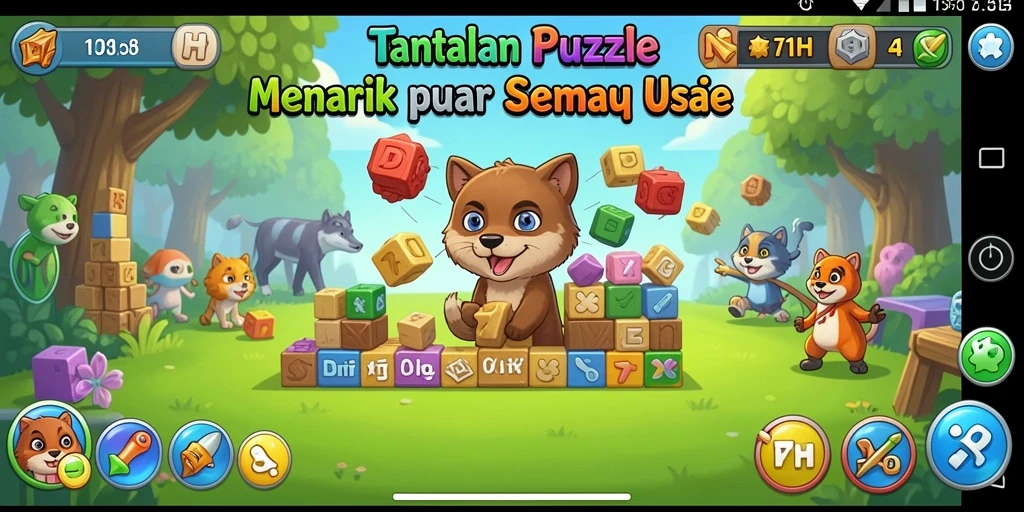 Screenshot utama 71H menampilkan tantangan Puzzle yang mengasyikkan.