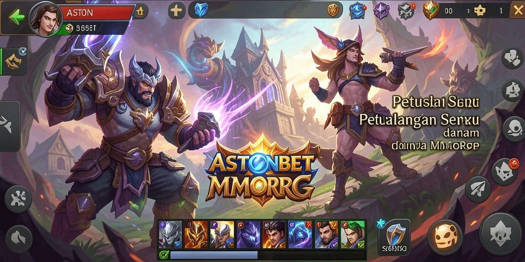 Tampilan gameplay epik di dunia fantasi ASTONBET.
