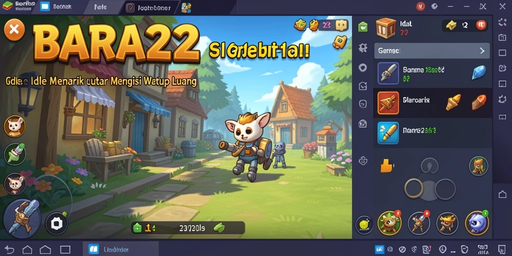 Tampilan gameplay menarik dari BARA22 yang menghibur.