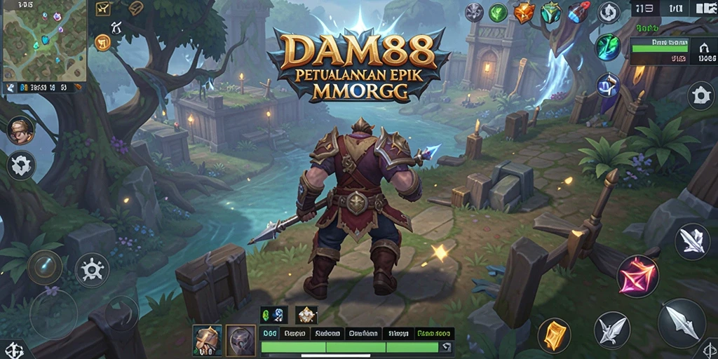 Tampilan gameplay menarik dari DAM88 yang menampilkan petualangan MMORPG.