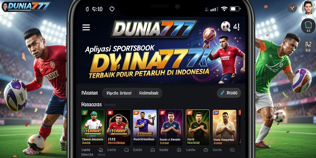 Tangkapan layar DUNIA777 menampilkan antarmuka taruhan olahraga yang menarik.