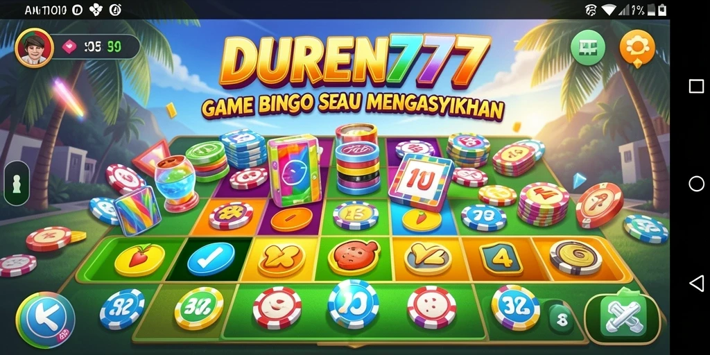 Tampilan gameplay seru di DUREN777 yang menyenangkan.