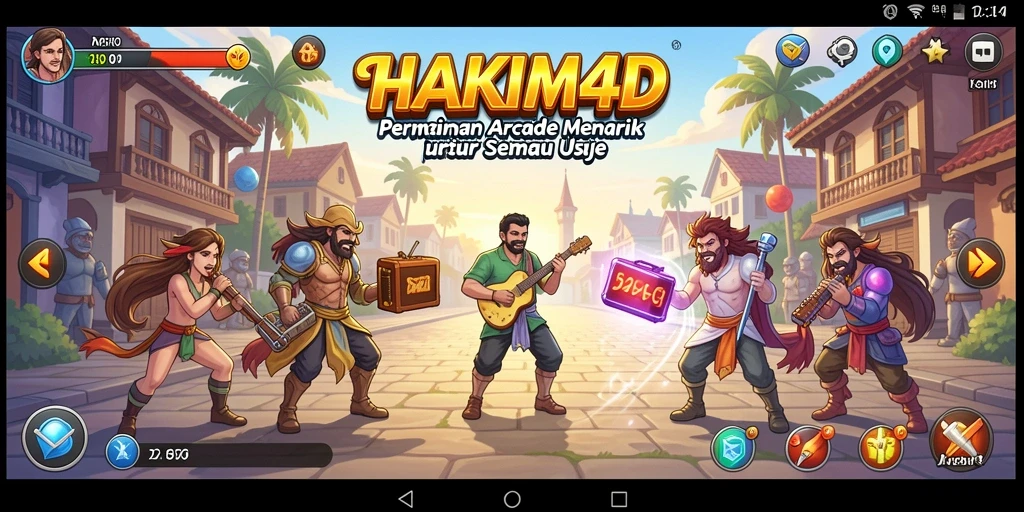 Tampilan gameplay HAKIM4D yang seru dan menarik dalam permainan Arcade.