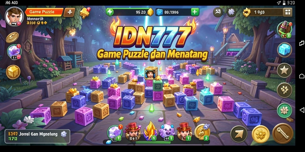 Tampilan gameplay yang menarik dan penuh warna dari IDN777.
