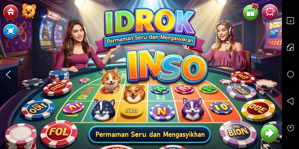 Tampilan gameplay Bingo IDROK yang penuh warna dan menarik.
