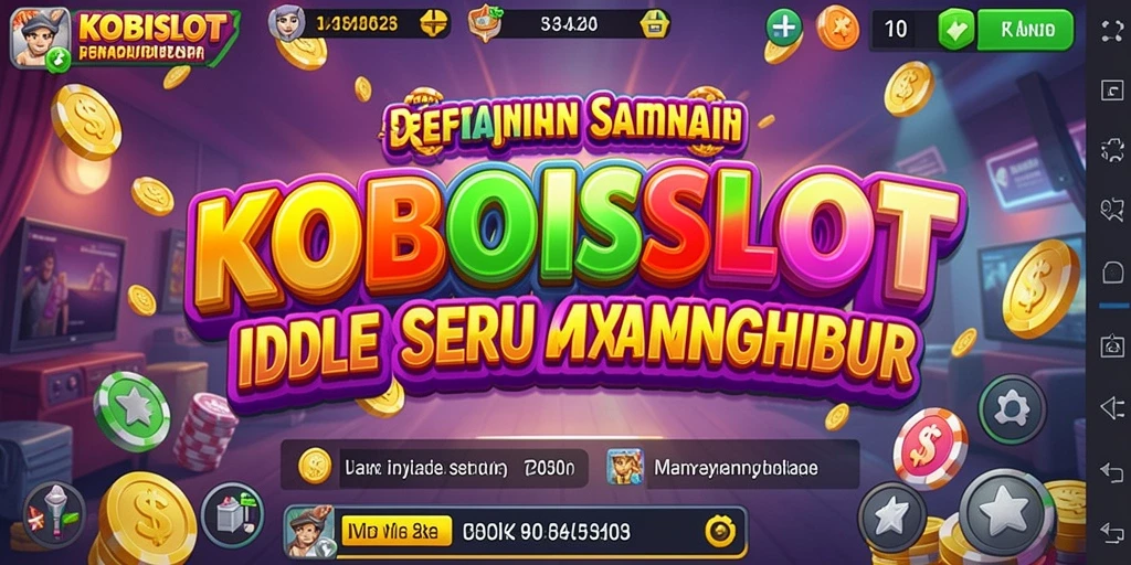 Screenshot gameplay KOBOISLOT menampilkan keseruan permainan idle yang menarik.