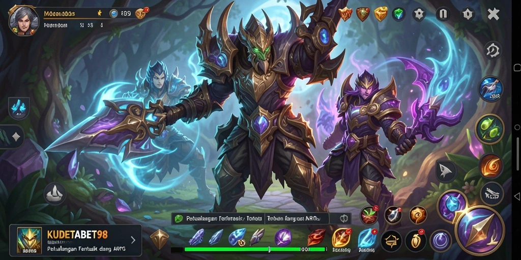 Tampilan gameplay ARPG yang mendebarkan dan grafis menawan.
