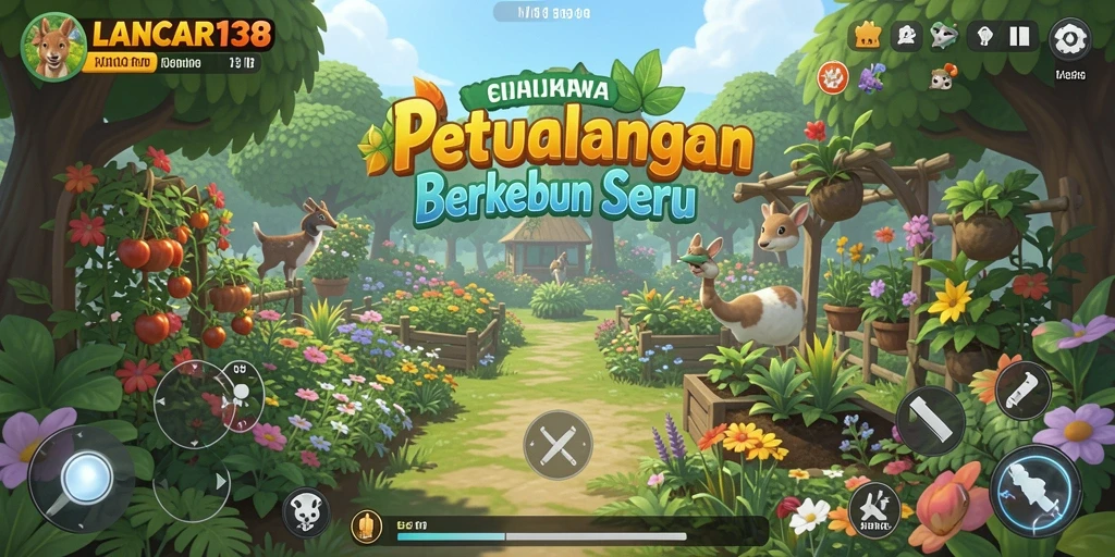 Tampilan gameplay seru saat berkebun di LANCAR138.