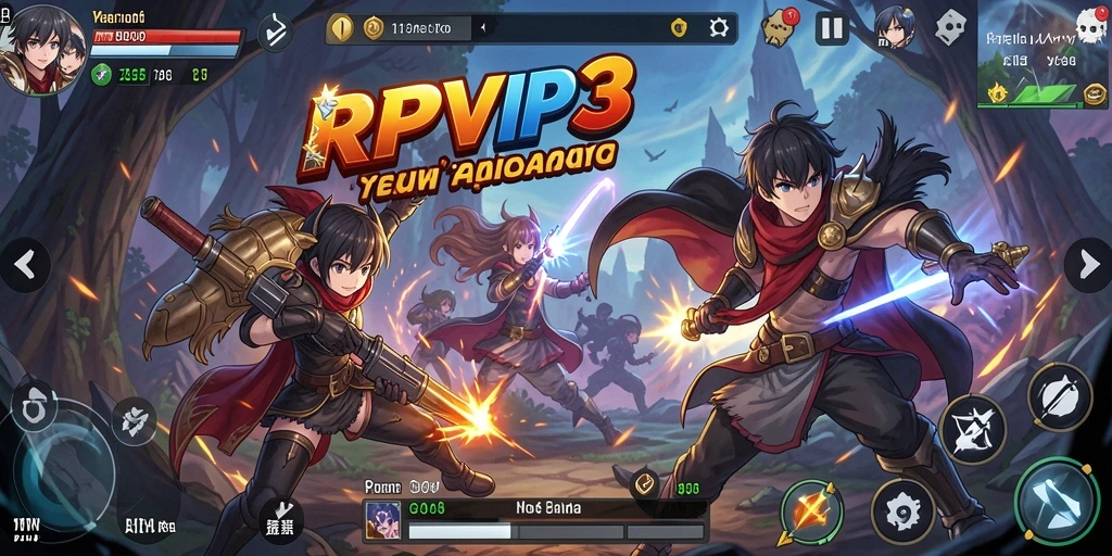 Tampilan gameplay RPVIP3 yang penuh warna dan menarik.