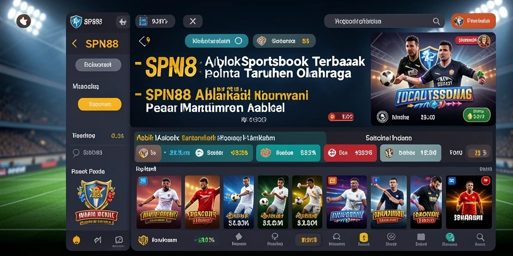 Tampilan gameplay SPN88 yang menarik dalam taruhan olahraga.
