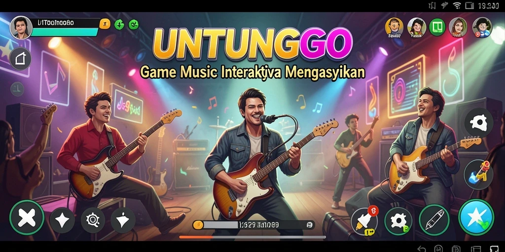 Screenshot gameplay UNTUNGGO yang menarik dan penuh warna.