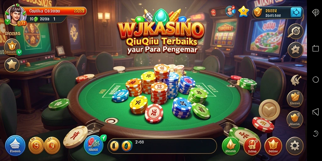 Screenshot gameplay WJKASINO yang menampilkan duel QiuQiu yang seru.